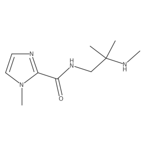 1-Methyl-N-(2-methyl-2-(methylamino)propyl)-1h-imidazole-2-carboxamide结构式