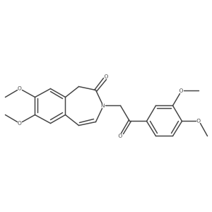 3-[2-(3,4-dimethoxyphenyl)-2-oxoethyl]-7,8-dimethoxy-1,3-dihydro-2H-3-benzazepin-2-one Structure