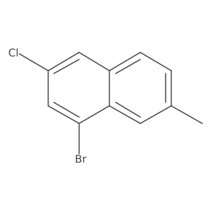 1-Bromo-3-chloro-7-methylnaphthalene Structure
