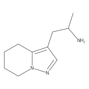[1-Methyl-2-(4,5,6,7-tetrahydropyrazolo[1,5-a]pyridin-3-yl)ethyl]amine Structure