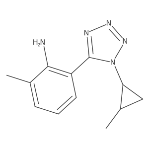 2-Methyl-6-(1-(2-methylcyclopropyl)-1h-tetrazol-5-yl)aniline Structure
