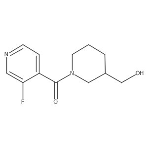 (3-Fluoropyridin-4-yl)(3-(hydroxymethyl)piperidin-1-yl)methanone Structure