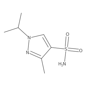3-Methyl-1-propan-2-ylpyrazole-4-sulfonamide Structure