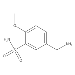 5-(Aminomethyl)-2-methoxybenzene-1-sulfonamide Structure