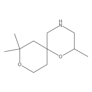 2,8,8-Trimethyl-1,9-dioxa-4-azaspiro[5.5]undecane Structure