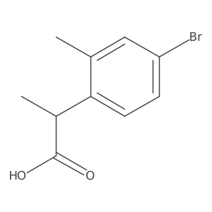 2-(4-Bromo-2-methylphenyl)propanoic acid结构式