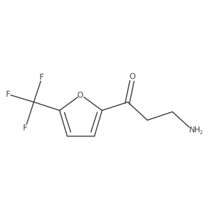 3-Amino-1-[5-(trifluoromethyl)furan-2-yl]propan-1-one Structure