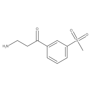 3-Amino-1-(3-methanesulfonylphenyl)propan-1-one结构式