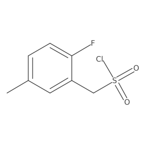 (2-Fluoro-5-methylphenyl)methanesulfonyl chloride Structure