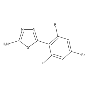 5-(4-Bromo-2,6-difluorophenyl)-1,3,4-thiadiazol-2-amine Structure