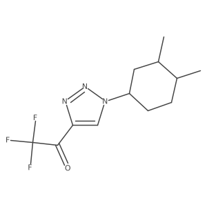 1-[1-(3,4-Dimethylcyclohexyl)triazol-4-yl]-2,2,2-trifluoroethanone Structure