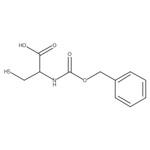 (2S)-2-{[(benzyloxy)carbonyl]amino}-3-sulfanylpropanoic acid结构式