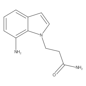 3-(7-amino-1H-indol-1-yl)propanamide Structure
