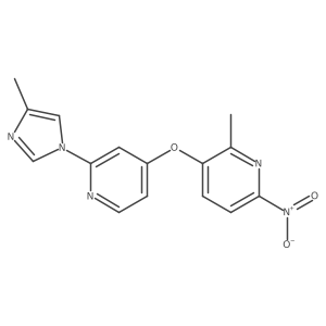 2-Methyl-3-[[2-(4-methyl-1H-imidazol-1-yl)-4-pyridinyl]oxy]-6-nitropyridine Structure