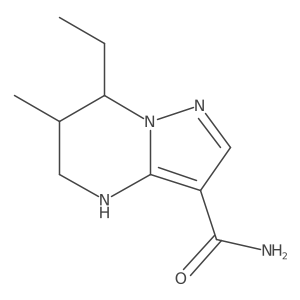 7-ethyl-6-methyl-4H,5H,6H,7H-pyrazolo[1,5-a]pyrimidine-3-carboxamide Structure