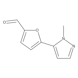 5-(1-Methyl-1H-pyrazol-5-yl)furan-2-carbaldehyde Structure