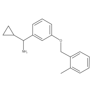 Benzenemethanamine, I+/--cyclopropyl-3-[(2-methylphenyl)methoxy]-结构式