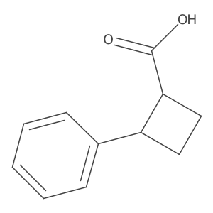 (1S,2S)-2-Phenylcyclobutanecarboxylic acid Structure