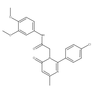2-[2-(4-Chlorophenyl)-4-methyl-6-oxo-1,6-dihydropyrimidin-1-YL]-N-(3,4-dimethoxyphenyl)acetamide Structure