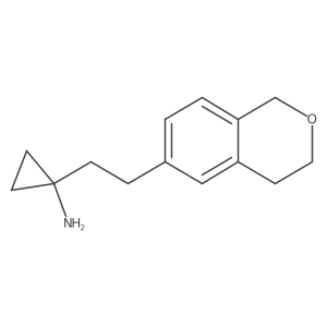 1-[2-(3,4-dihydro-1H-2-benzopyran-6-yl)ethyl]cyclopropan-1-amine Structure
