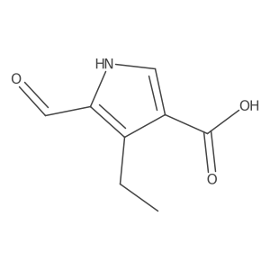 4-ethyl-5-formyl-1H-pyrrole-3-carboxylic acid结构式