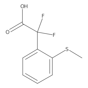 2,2-Difluoro-2-[2-(methylsulfanyl)phenyl]acetic acid Structure