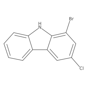 1-Bromo-3-chloro-9H-carbazole Structure