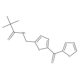 N-((5-(furan-2-carbonyl)thiophen-2-yl)methyl)pivalamide Structure