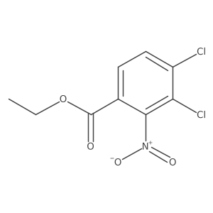 Ethyl 3,4-dichloro-2-nitrobenzoate结构式