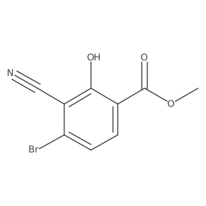 Methyl 4-bromo-3-cyano-2-hydroxybenzoate Structure