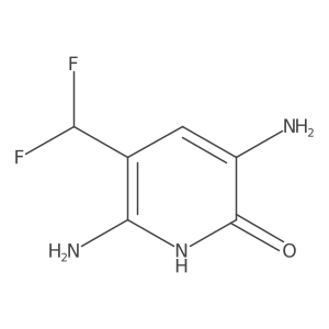 3,6-Diamino-5-(difluoromethyl)pyridin-2-ol结构式