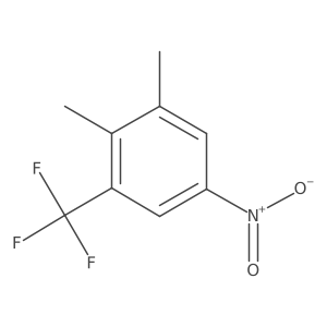 1,2-Dimethyl-5-nitro-3-(trifluoromethyl)benzene Structure