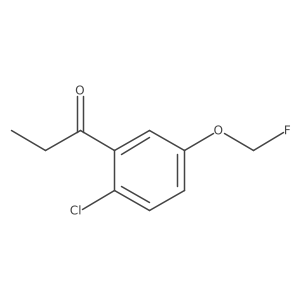 1-(2-Chloro-5-(fluoromethoxy)phenyl)propan-1-one Structure