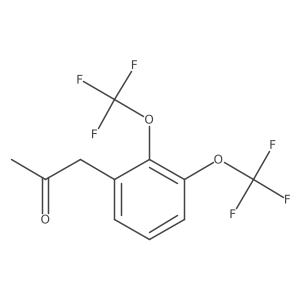 1-(2,3-Bis(trifluoromethoxy)phenyl)propan-2-one Structure