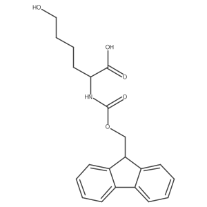 2-({[(9H-fluoren-9-yl)methoxy]carbonyl}amino)-6-hydroxyhexanoic acid Structure