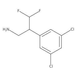 2-(3,5-Dichlorophenyl)-3,3-difluoropropan-1-amine Structure