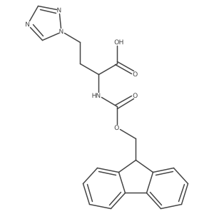 2-({[(9H-fluoren-9-yl)methoxy]carbonyl}amino)-4-(1H-1,2,4-triazol-1-yl)butanoic acid Structure