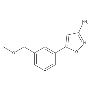 5-[3-(Methoxymethyl)phenyl]-1,2-oxazol-3-amine Structure