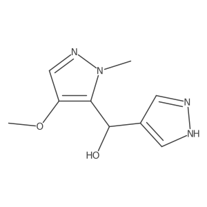 (4-methoxy-1-methyl-1H-pyrazol-5-yl)(1H-pyrazol-4-yl)methanol Structure