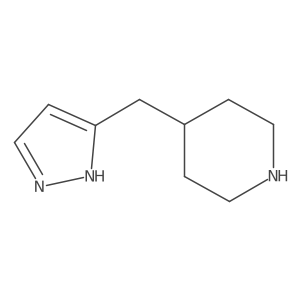 4-(1H-pyrazol-5-ylmethyl)piperidine Structure