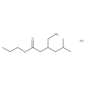 propyl (3S)-3-(aminomethyl)-5-methylhexanoate hydrochloride Structure