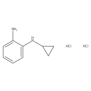 1-N-cyclopropylbenzene-1,2-diamine dihydrochloride结构式