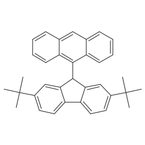 9-(2,7-Di-tert-butyl-9H-fluoren-9-yl)anthracene结构式
