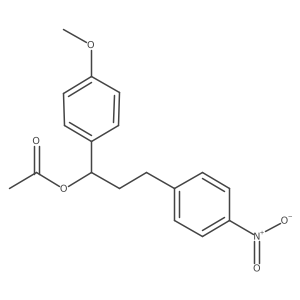 Benzenepropanol, I+/--(4-methoxyphenyl)-4-nitro-, 1-acetate结构式