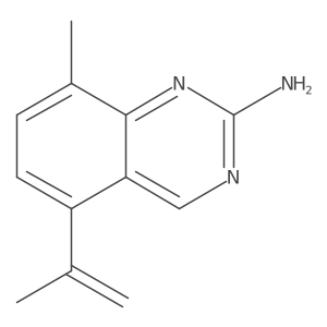 8-Methyl-5-(1-methylethenyl)-2-quinazolinamine Structure