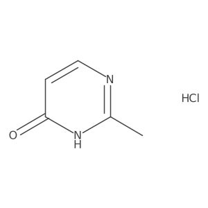 2-Methylpyrimidin-4-ol hydrochloride结构式