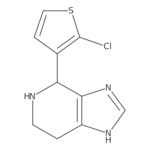 4-(2-chlorothiophen-3-yl)-3H,4H,5H,6H,7H-imidazo[4,5-c]pyridine结构式