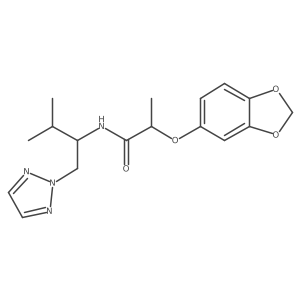2-(benzo[d][1,3]dioxol-5-yloxy)-N-(3-methyl-1-(2H-1,2,3-triazol-2-yl)butan-2-yl)propanamide Structure