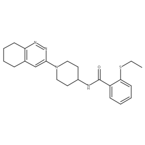 2-(ethylthio)-N-(1-(5,6,7,8-tetrahydrocinnolin-3-yl)piperidin-4-yl)benzamide Structure