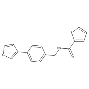 N-(4-(furan-3-yl)benzyl)thiophene-2-carboxamide Structure